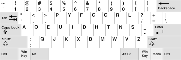 dvorak keyboard